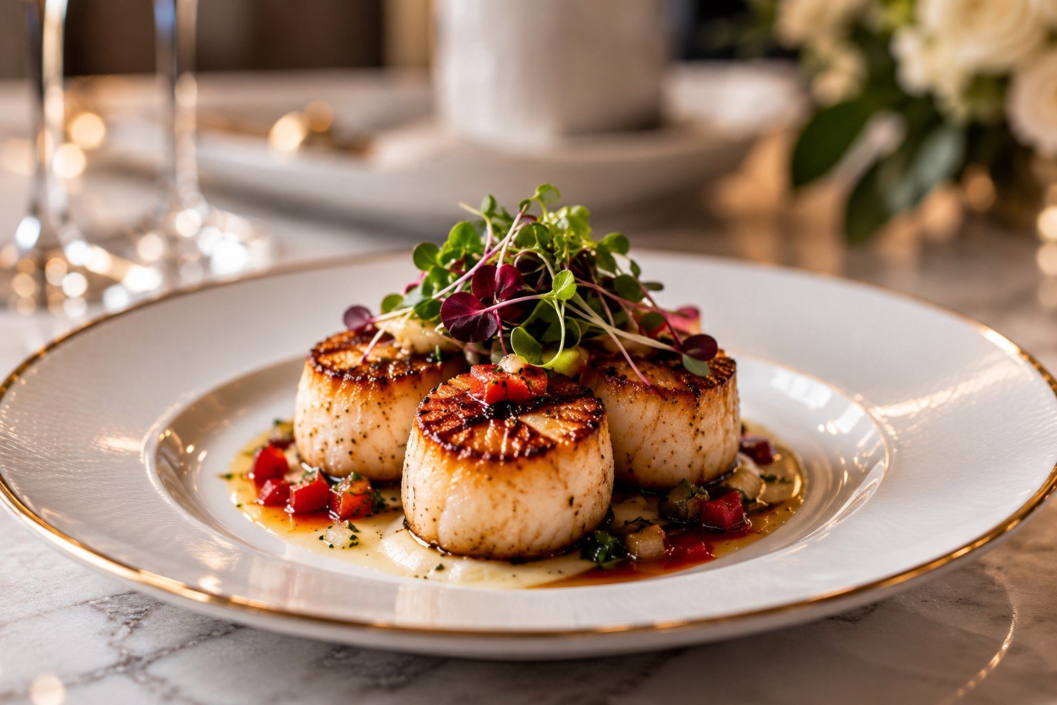 Chef-crafted custom menu